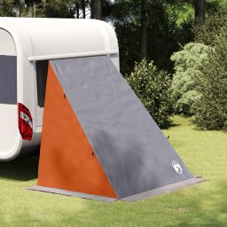 vidaXL Achterkleptent Grijs en Oranje 140/190 x 150 x 185 cm taft