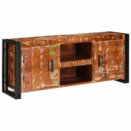 vidaXL TV-kast Multikleur 120 x 33 x 50 cm massief gerecycled hout
