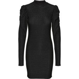 NOISY MAY - Maat S - NMINFINITY L/S ROUCHING DETAIL DRESS Dames Jurk