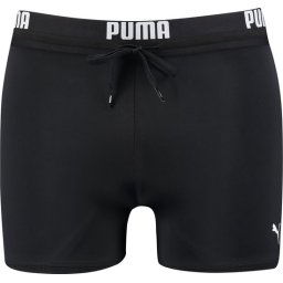 PUMA - Maat M - Swim Logo Trunk Heren Zwembroek - zwart