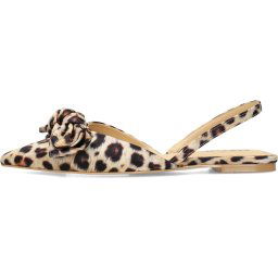 POSH by Poelman - maat 41- LOA Dames Slingbacks - Bruin Met Dierenprint