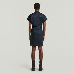 Belted Jurk - Donkerblauw - Dames