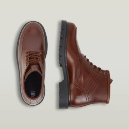 Tyler Boot Mid MOQ Lea - Rood - Heren