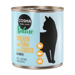 12x280g Nature Kip & Tonijn met Kaas Cosma Kattenvoer
