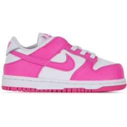 Schoenen Nike Dunk Low- Baby Wit/roze Unisex 21