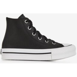 Schoenen Converse Chuck Taylor All Star Eva Lift Hi Leathe- Baby Noir/blanc Unisex 29