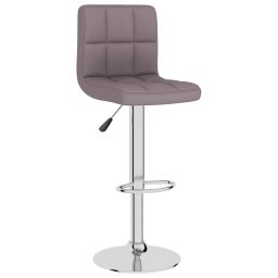 vidaXL Barkrukken 2 st stof taupe