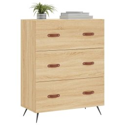 vidaXL Ladekast 69,5x34x90 cm bewerkt hout sonoma eikenkleurig