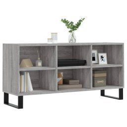 vidaXL Tv-meubel 103,5x30x50 cm bewerkt hout grijs sonoma eikenkleurig