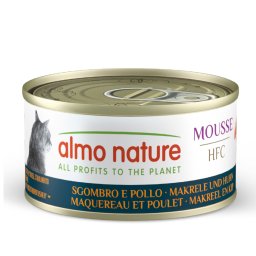 24x70g Almo Nature HFC Cat Mousse tonijn met garnalen natvoer voor katten