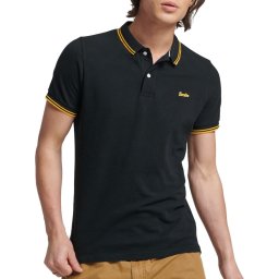 Superdry - Maat M Vintage Tipped Poloshirt Mannen