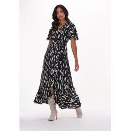 Object - maat 40 - OBJPAPAYA S/S WRAP LONG DRESS A DIV