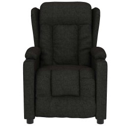 vidaXL Massagestoel stof zwart