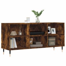 vidaXL Tv-meubel 103,5x30x50 cm bewerkt hout gerookt eikenkleurig
