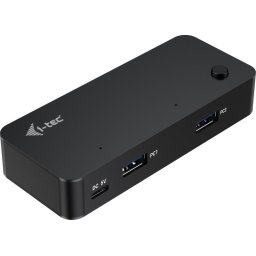 i-tec compacte KVM Hub 2x USB-A / 2x USB-C