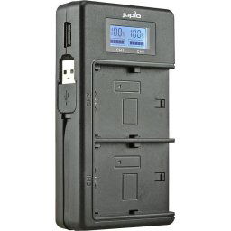 Jupio USB Dedicated Duo Charger LCD for Sony NP-FH50/70/100 NP-FV50/70/100