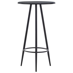 vidaXL 3-delige Barset stof zwart