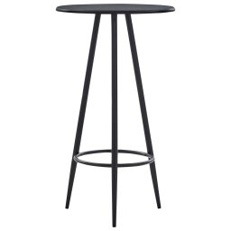 vidaXL 5-delige Barset stof zwart
