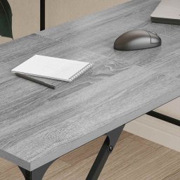 vidaXL Bureau 149x149x75 cm bewerkt hout grijs sonoma eikenkleurig