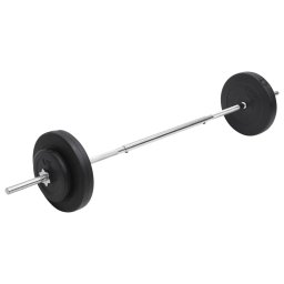 vidaXL Halter met gewichten 30 kg