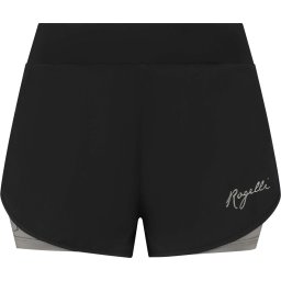 Rogelli - Maat S Kya 2-in-1 Hardloopshort - Dames - Grijs, Zwart