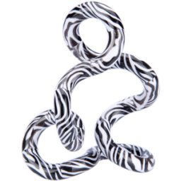 Tangle Wild Junior - Zebra (Wit / Zwart)
