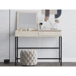 Make-up tafel LINCA 2 lades travertijn