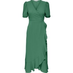 ONLY - Maat M - ONLMETTE SS WRAP MIDI DRESS WVN Dames Jurk