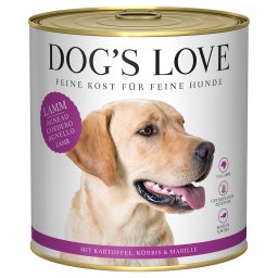 6x 800g Dog's Love Adult Lam Hondenvoer Nat
