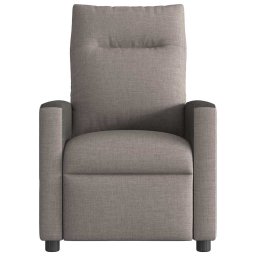 vidaXL Massagestoel verstelbaar stof taupe