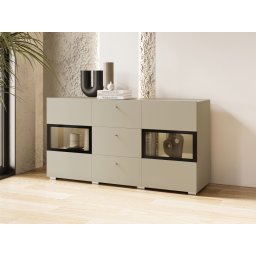 Commode BABEL 2 deuren en 3 lades kasjmier