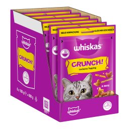 6 x 100g Whiskas Crunch - Kip, Kalkoen & Eend