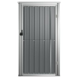 vidaXL Tuinschuur 88x89x161 cm gegalvaniseerd staal grijs