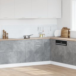 vidaXL Onderkast met lade Lyon 40x46x81,5 cm bewerkt hout betongrijs