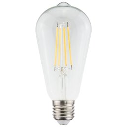 LED Filament lamp E27 - 7 Watt 806 Lumen - ST64 Edison - 2700K Warmwit licht - Dimbaar - Helder glas