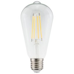 LED Filament lamp E27 - 9 Watt 1055 Lumen - ST64 Edison - 2700K Warmwit licht - Dimbaar - Helder glas