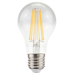 E27 LED Filament Lamp A60 - Energielabel A - 7.5 Watt - 1521 Lumen - 2700K Warm Wit - Transparant glas