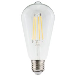 E27 LED Filament Lamp Edison ST64 - Energielabel A - 3.8 Watt - 806 Lumen - 2700K Warm Wit - Transparant glas