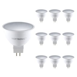 10x LED GU5.3 Spot - 4,3 Watt 400 lumen - 2700K Warm wit licht - 12v - Vervangt 50 Watt - MR16 LED Spot