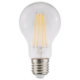 E27 LED Filament Lamp A60 - Energielabel A - 3.8 Watt - 806 Lumen - 2700K Warm Wit - Transparant glas