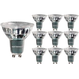 Set van 10 LED GU10 Spots - Dimbaar - 4 Watt 345 lumen - 6000K daglicht wit - Glas - Vervangt 50 Watt - GU10 fitting - LED Reflector - Universele fitting