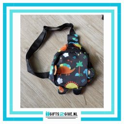 Crossbody Dino Zwart