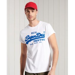 Superdry - Maat M Vintage Label Chenille 220 Heren T-shirt