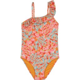Shiwi - 176 - MOON swimsuit FLORES FLOWER - pumpkin orange