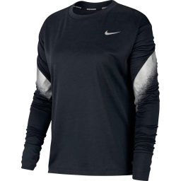 Nike - Maat XL Nk Midlayer Runway Sporttrui Dames - Black/Reflective Silv