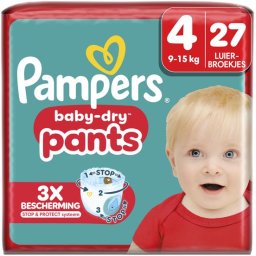 Pampers Baby-Dry Pants Luierbroekjes Maat 4 - 3 x 27 luierbroekjes - 9kg-15kg