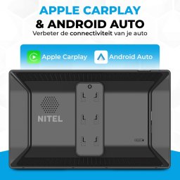 Nitel Carplay Scherm - Navigatiesysteem Auto - 9 Inch - Touchscreen - Apple Carplay & Android Auto (