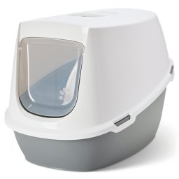 Savic kattenbak Robin Jumbo - lichtgrijs / wit