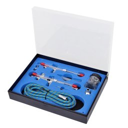 vidaXL Airbrush set met 2 pistolen