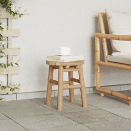 vidaXL Kruk Bamboe Natuurlijk 30 x 30 x 36 cm Bamboe